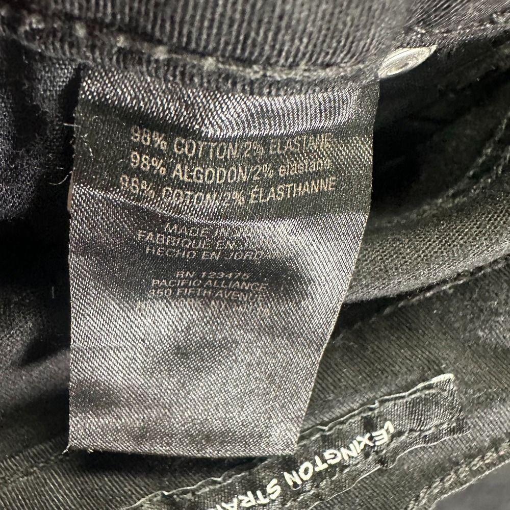 Jones New York Lexington Jeans Womens 14 Black Cotton Denim Straight Workwear - Picture 7 of 11